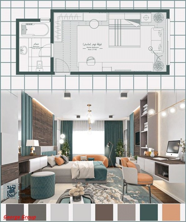 hotel room layout