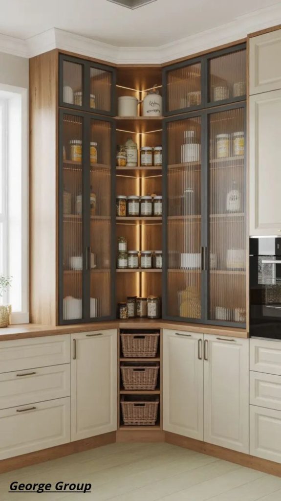 Upper kitchen cabinets