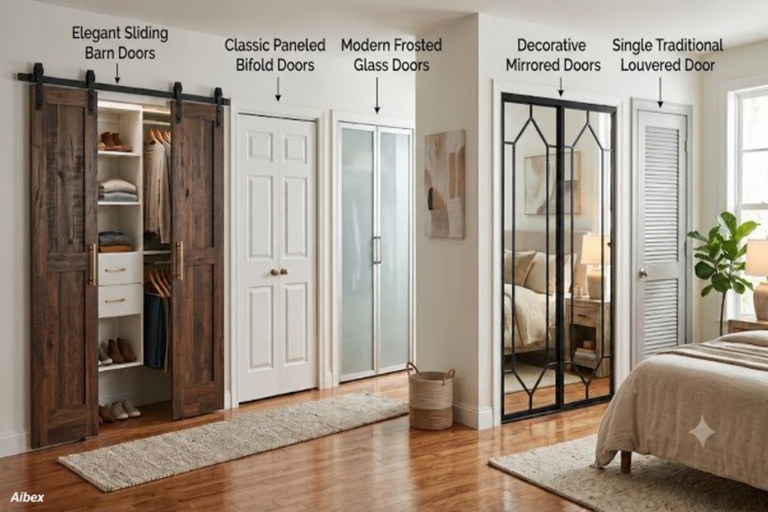 Closet Door Ideas for Modern Homes, Villas & Apartments: Complete Buying & Material Guide