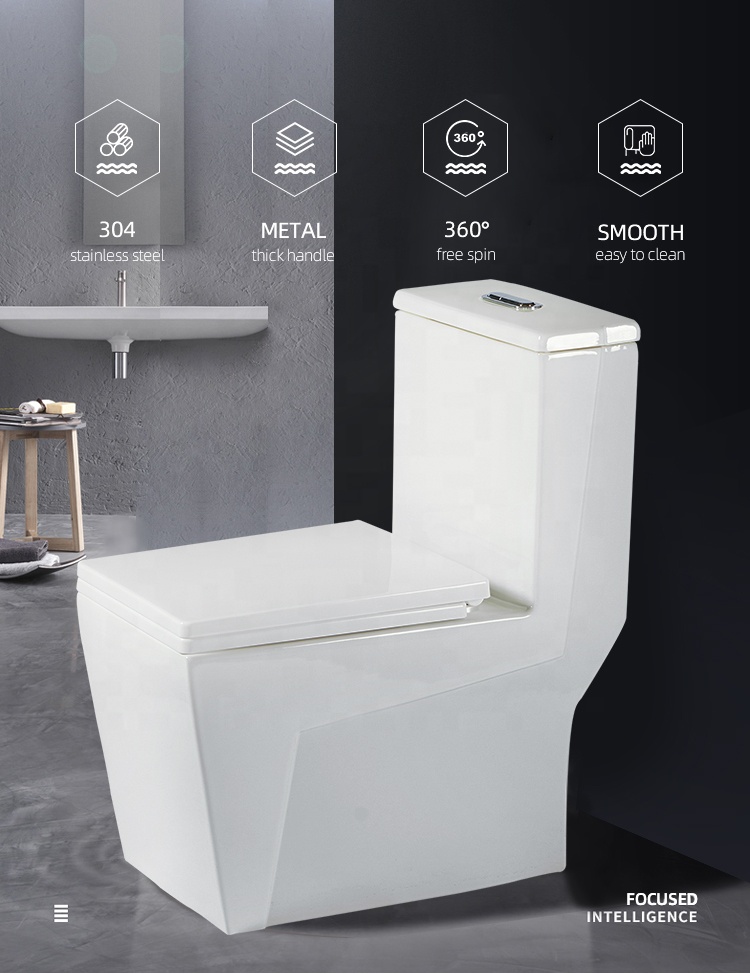 Guangdong One Piece Ceramic Hotel Bathroom Toilet Set Dual-Flush Floor Mounted Toilet Price