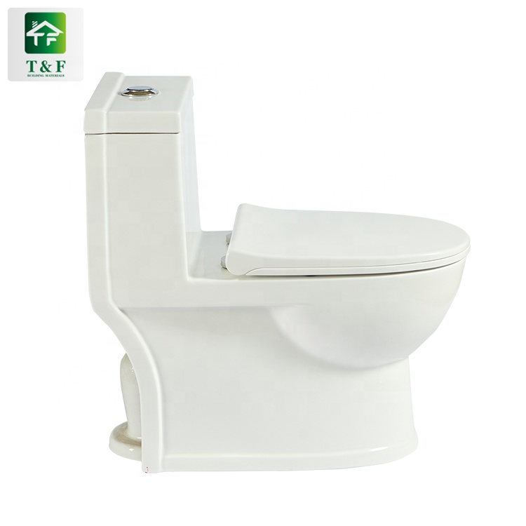 Top Sell Factory Manufacturer Custom Push Button Modern Ceramic Flush Toilet Bowl Floor Mounted One Piece Wc Toilet