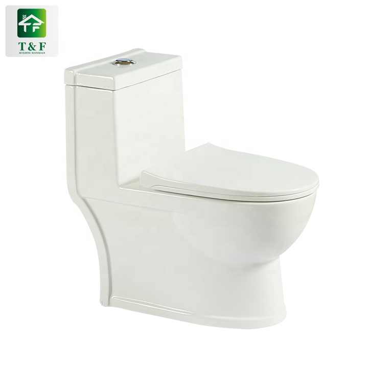 Top Sell Factory Manufacturer Custom Push Button Modern Ceramic Flush Toilet Bowl Floor Mounted One Piece Wc Toilet