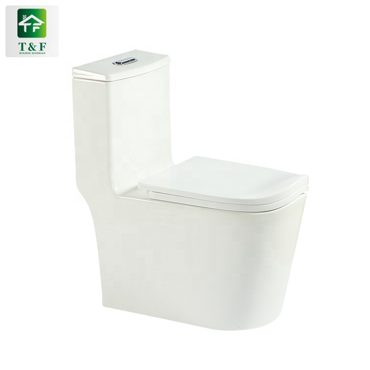 Function S-trap Types of Toilet Bowl Siphon Flushing Elongated Toilet Bowl High Quality One-piece Water Closet Toilet