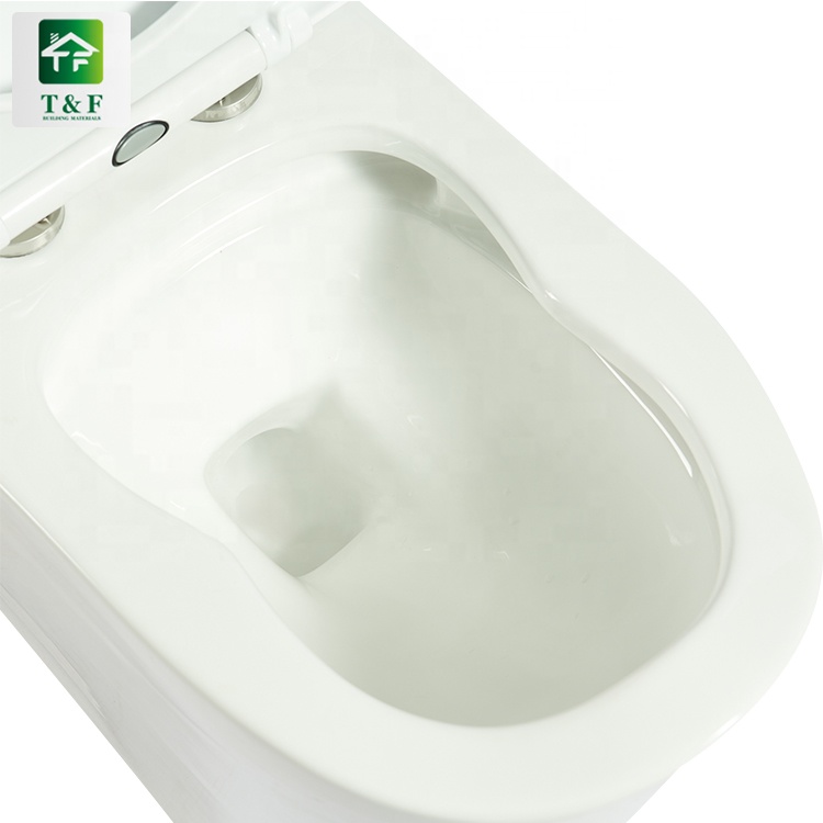 Function S-trap Types of Toilet Bowl Siphon Flushing Elongated Toilet Bowl High Quality One-piece Water Closet Toilet