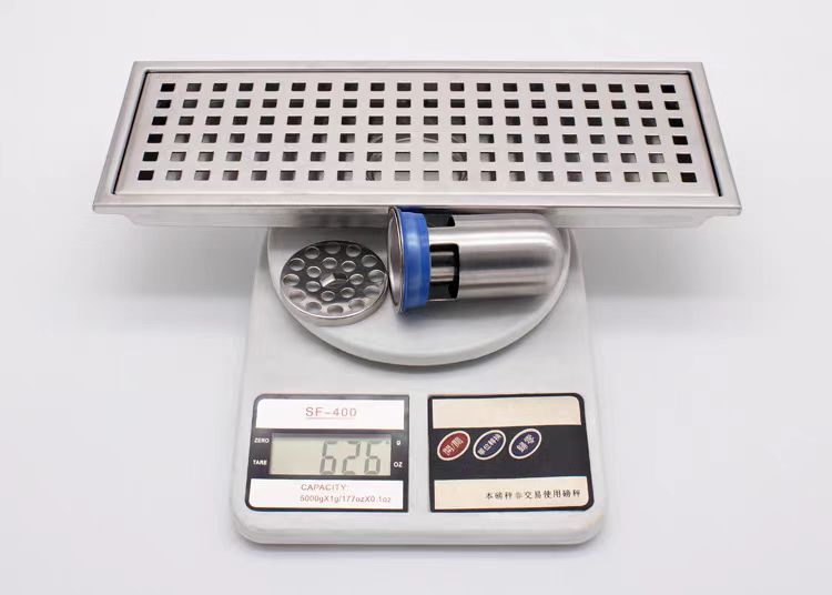 Bathroom Accessories Modern Floor Drain Rectangle Drainer 304 Stainless Steel Shower Floor Drain