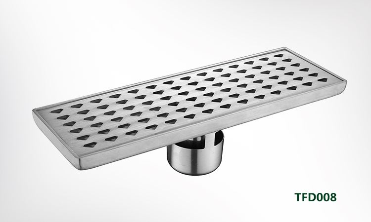 Bathroom Accessories Modern Floor Drain Rectangle Drainer 304 Stainless Steel Shower Floor Drain