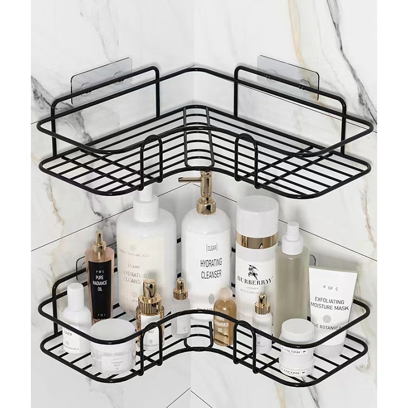 Bathroom Stainless Steel Bathroom Triangle Corner Shelf Washroom Single Layer Corner Basket
