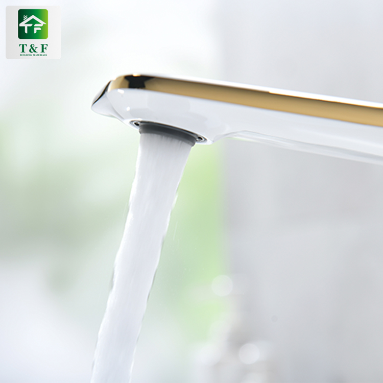 Manufacturer Sink Taps Bathroom Basin Water Faucets White Color Faucet Tap