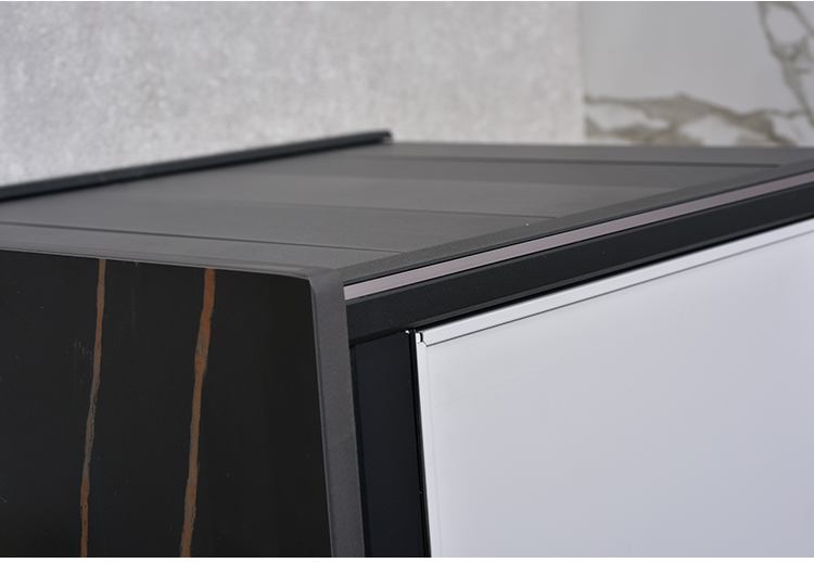 Washroom Vanity Luxury Modern Furniture Frame Structure Aluminum Home Small Bathroom Vanity Cabinet with Mirror