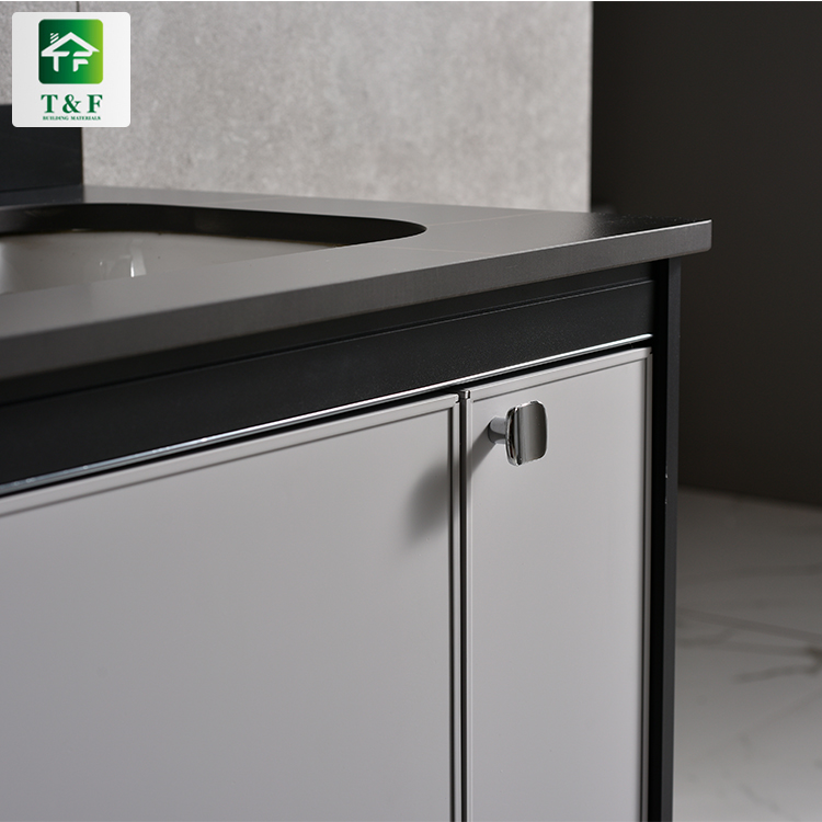 Fashion Luxury Wall Hung Furniture Bathroom Vanity Cabinet Black Storage Cabinet