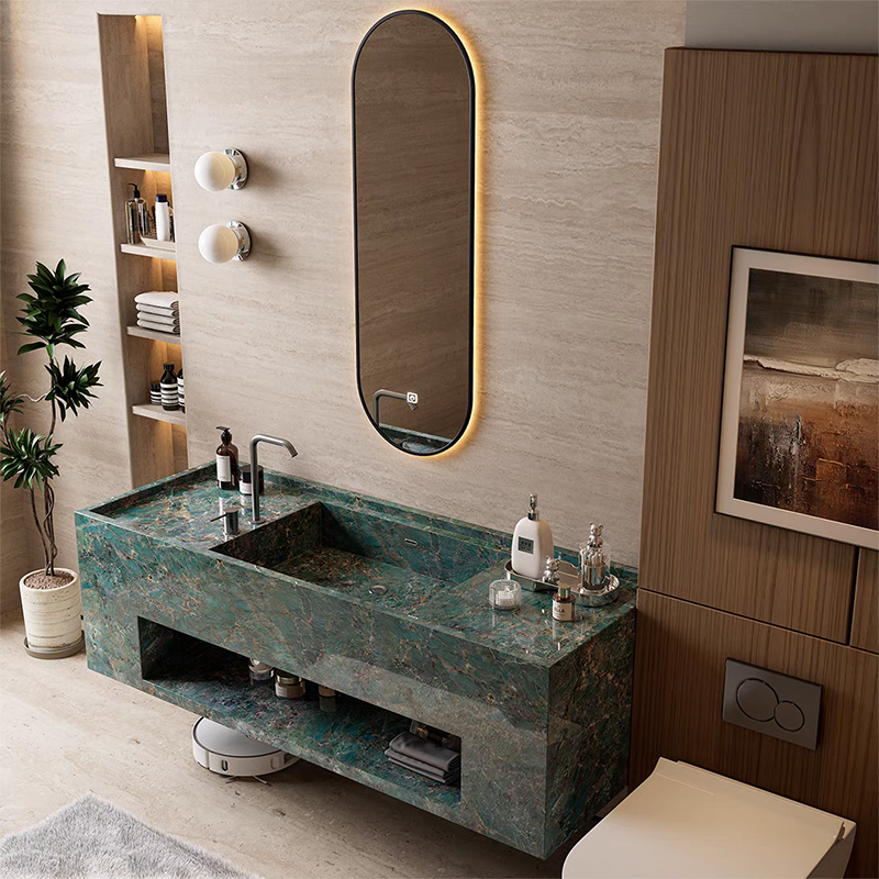 Wall Hung Single Washroom Basin Storage Cabinet Simple Style Waterproof Bathroom Vanity Cabinet