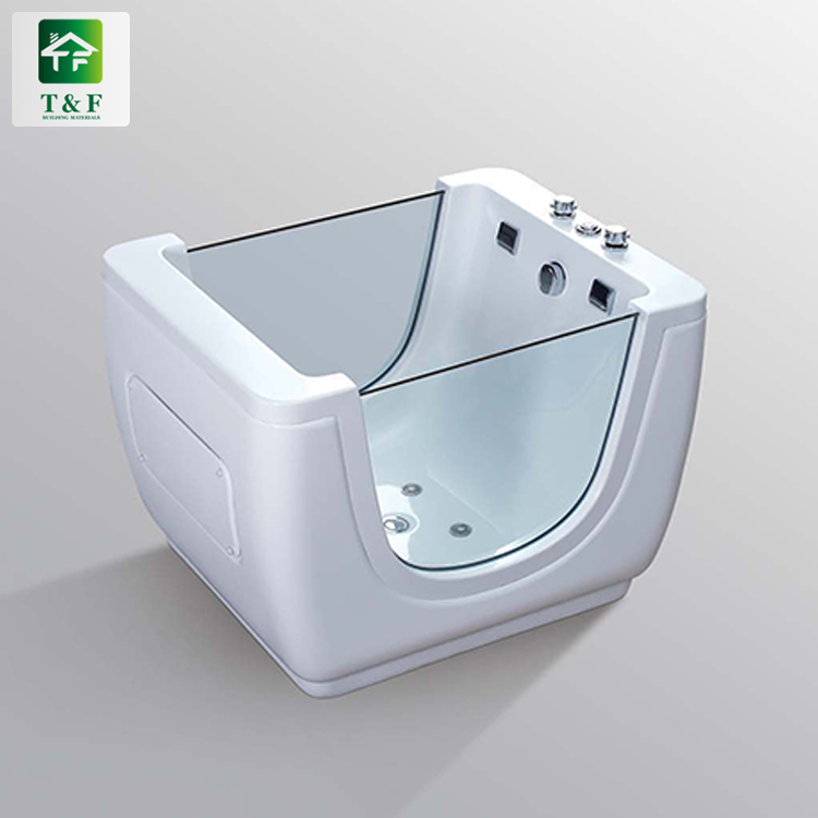 Hot Sale Baby Bathtubs White Surface Bathtub Acrylic Freestanding Square Soaking Bath Tub