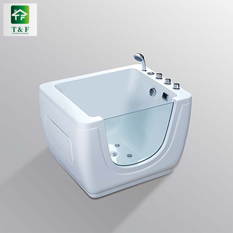 Hot Sale Baby Bathtubs White Surface Bathtub Acrylic Freestanding Square Soaking Bath Tub