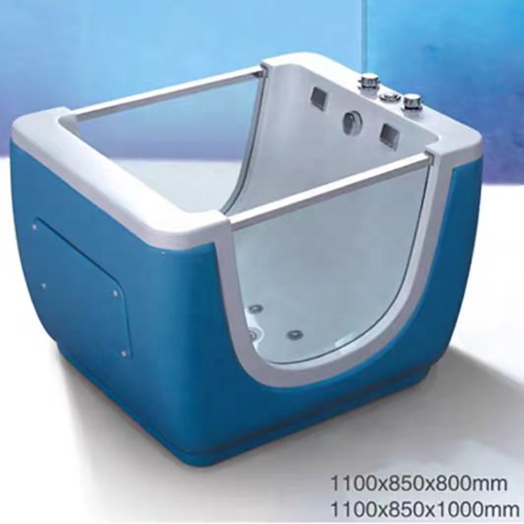 Hot Sale Baby Bathtubs White Surface Bathtub Acrylic Freestanding Square Soaking Bath Tub