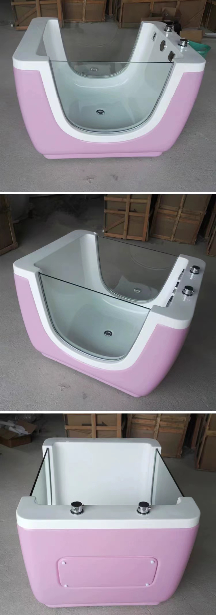 Hot Sale Baby Bathtubs White Surface Bathtub Acrylic Freestanding Square Soaking Bath Tub