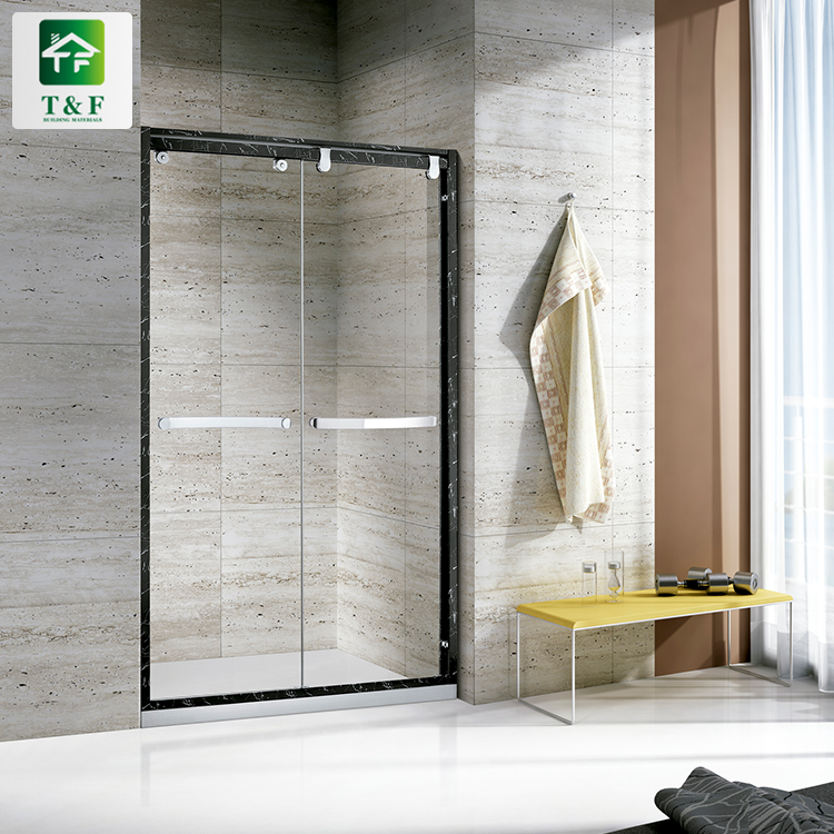 Modern Straight Shape Shower Enclosure Room Glass Door Rectangle Shower Room for Small Bathrooms