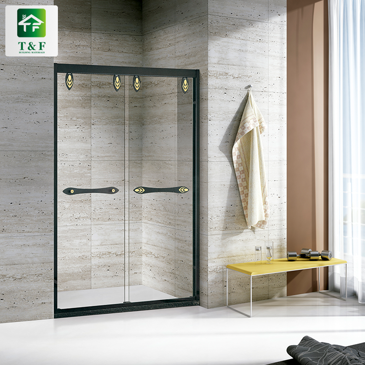 Modern Straight Shape Shower Enclosure Room Glass Door Rectangle Shower Room for Small Bathrooms
