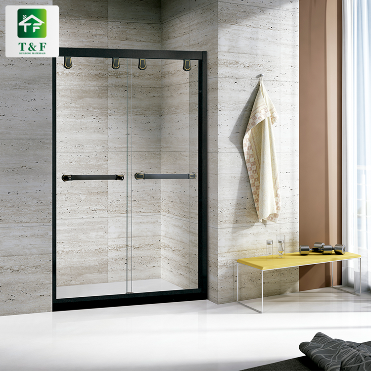 Modern Straight Shape Shower Enclosure Room Glass Door Rectangle Shower Room for Small Bathrooms
