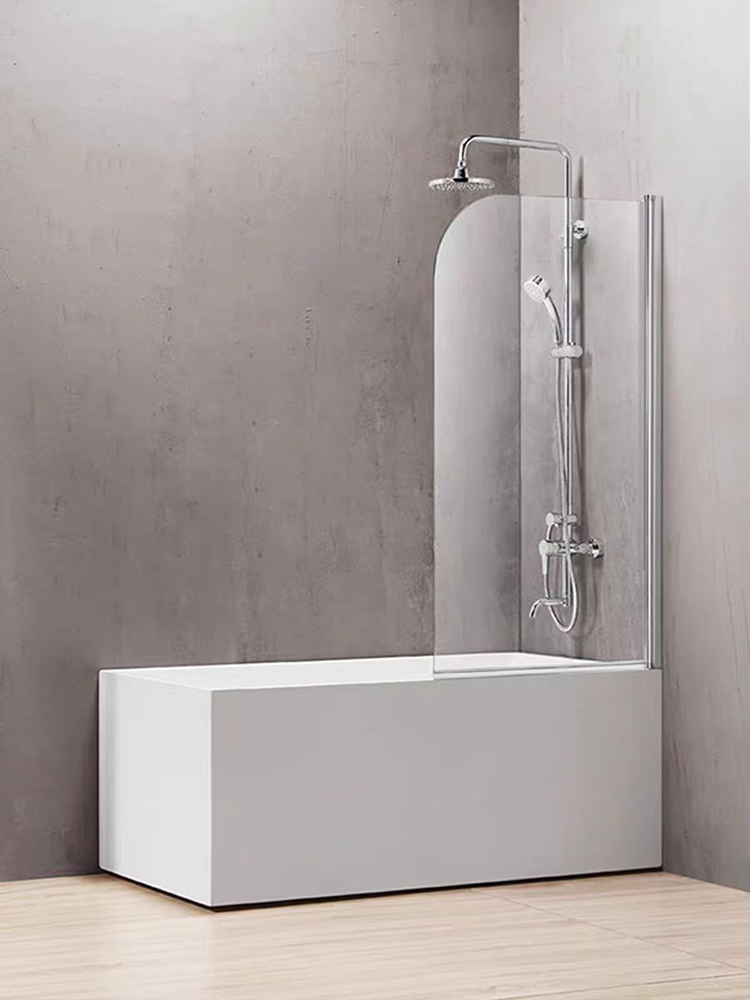 Apartment White 1.6m Rectangle Automatic Drainage Pipeline Bath Tub Dual-side Skirt (left Skirt) Bathtub