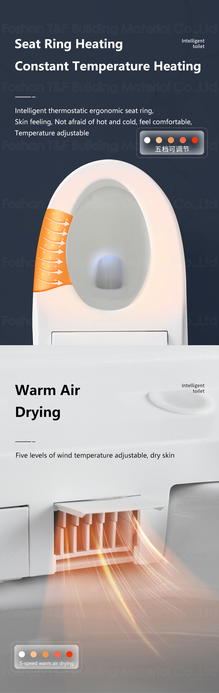 Modern Luxury Bathroom Wc Sanitary Ware Intelligent Automatic Flush Electric One Piece Ceramic Tankless Bidet Smart Toilet
