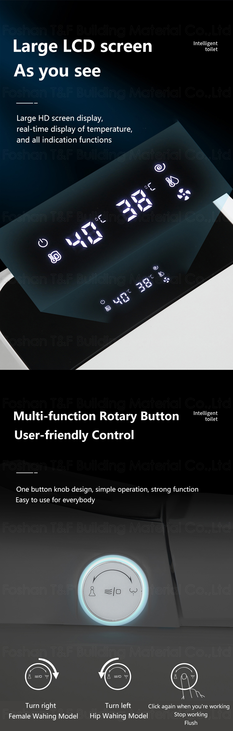 Modern Luxury Bathroom Wc Sanitary Ware Intelligent Automatic Flush Electric One Piece Ceramic Tankless Bidet Smart Toilet