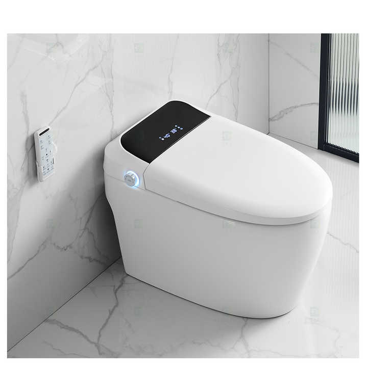 Modern Luxury Bathroom Wc Sanitary Ware Intelligent Automatic Flush Electric One Piece Ceramic Tankless Bidet Smart Toilet