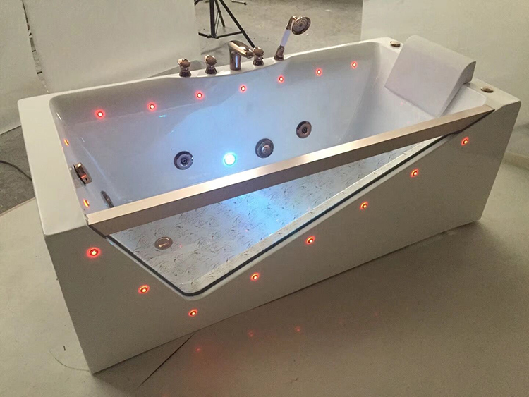 One Person Luxurious Freestanding Cheap Hot Bath Tub Air Bubble Massage Jet Whirlpool Bathtub