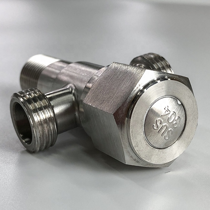 Bathroom Fittings Toilet Sus304 Stainless Steel 1/2 90 Degree Hot and Cold Water Black Ss Ms Angle Valve