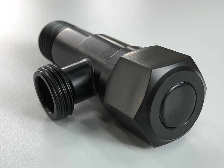 Bathroom Fittings Toilet Sus304 Stainless Steel 1/2 90 Degree Hot and Cold Water Black Ss Ms Angle Valve