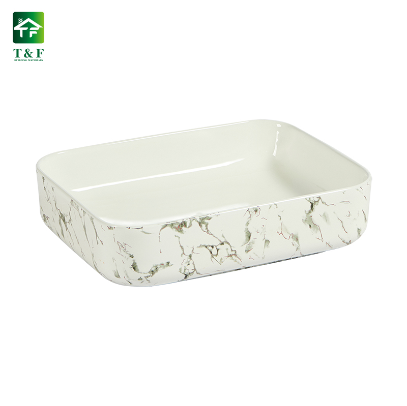 Premium Ceramic Oval Shape Ceramic Bathroom Vessel Vanity Art Hand Wash Basin Sink Above Countertop