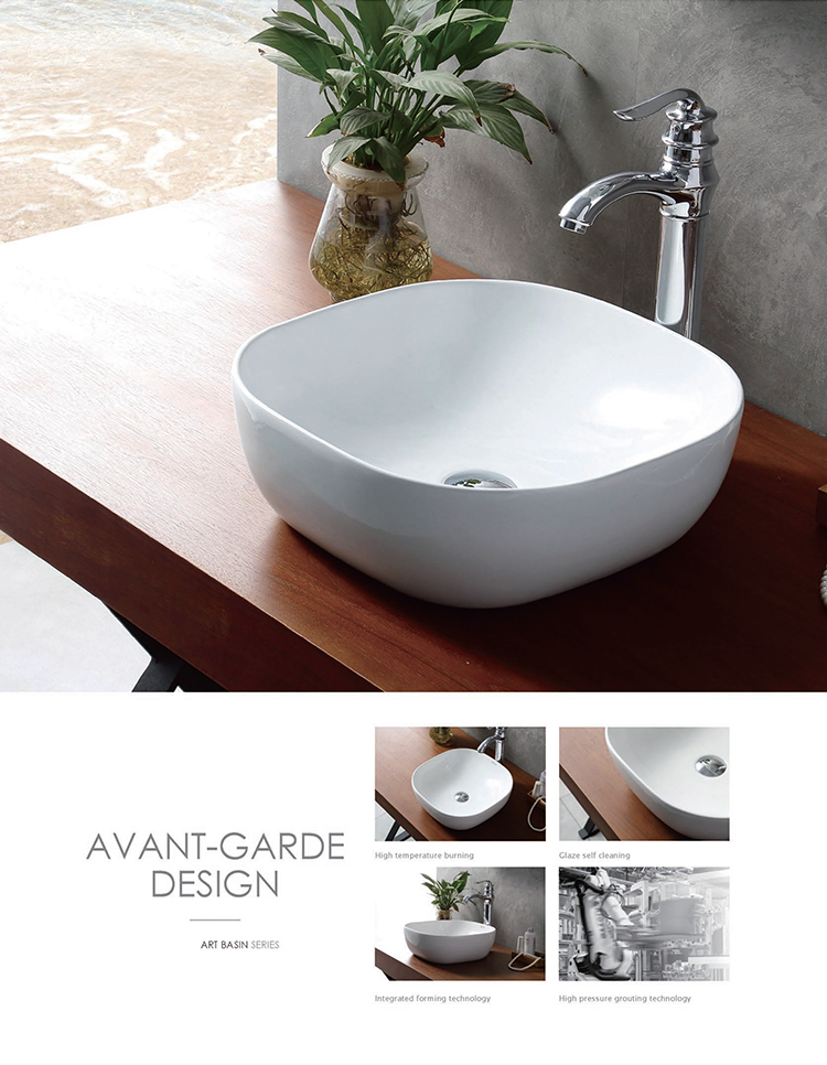 Bathroom Golden Sink Wastafel Gold Luxury Hotel Vanity Basin Ceramic Art Wash Basin Countertop Vessel Sink