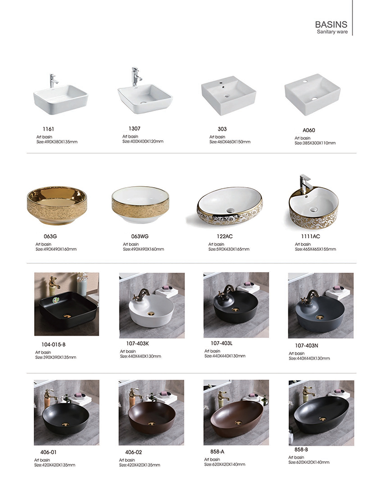 Countertop Carrara White Marble Stone Ceramic Wash Hand Basin Bathroom Vessel Sinks Face Bowls