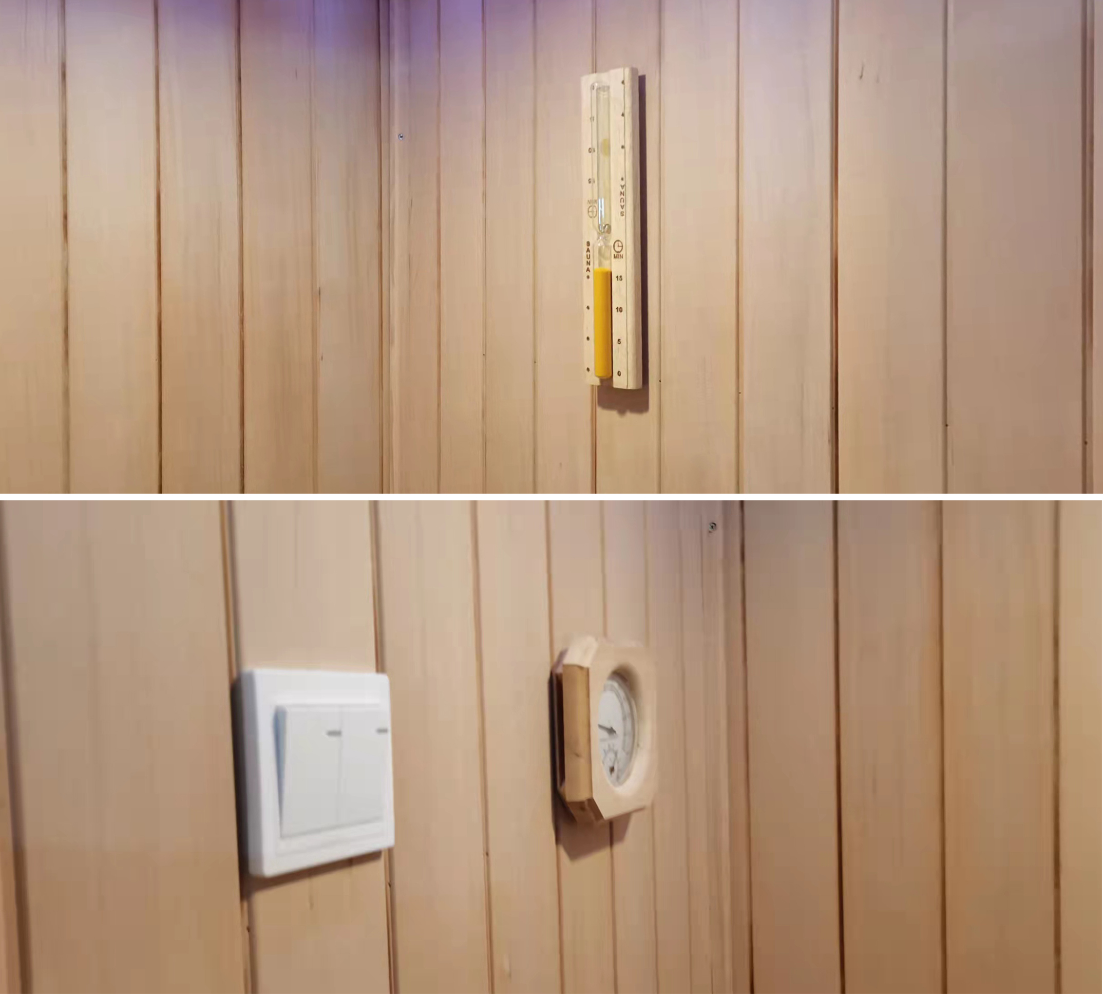 One Person Home Mini Traditional Canadian Hemlock Wood Indoor Wet and Dry Steam Bath Sauna Room
