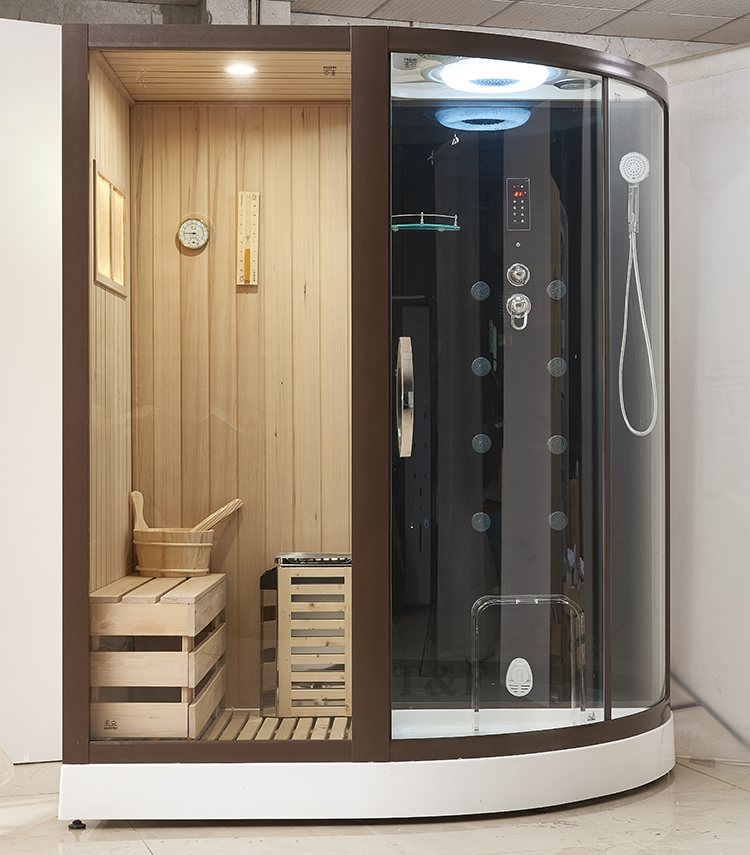 Ecofriendly Outdoor Portable Infrared Sauna Bath Wood Room Dry and Wet Steam Sauna Room