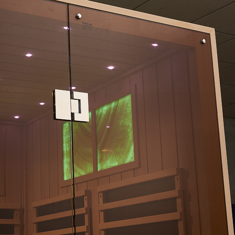 Person Luxury Far Infrared Spa Steam Bath Cabin Solid Wood Traditional Dry Steam Sauna Room