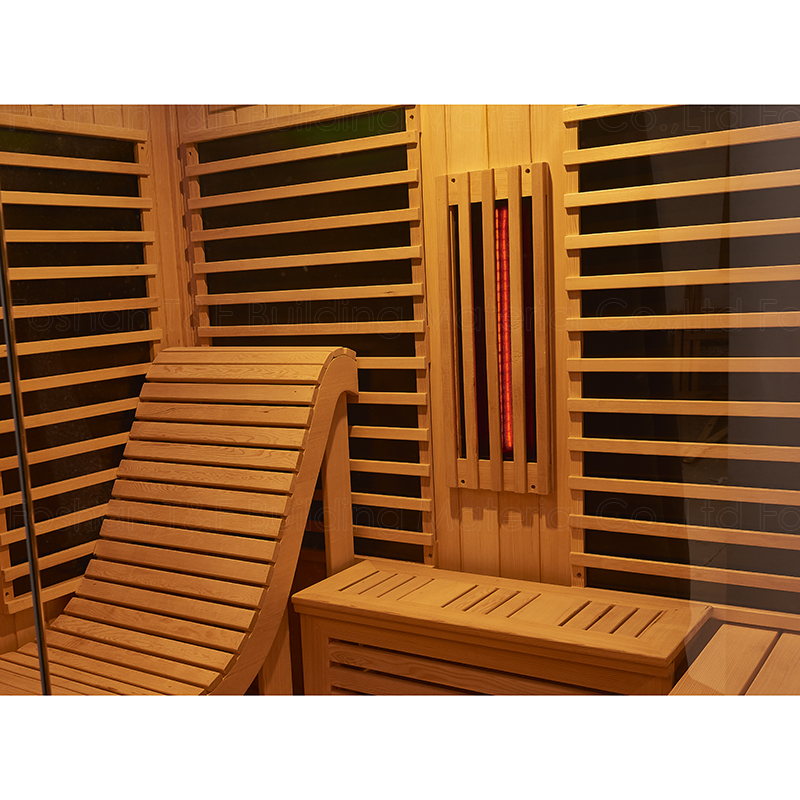 Person Luxury Far Infrared Spa Steam Bath Cabin Solid Wood Traditional Dry Steam Sauna Room