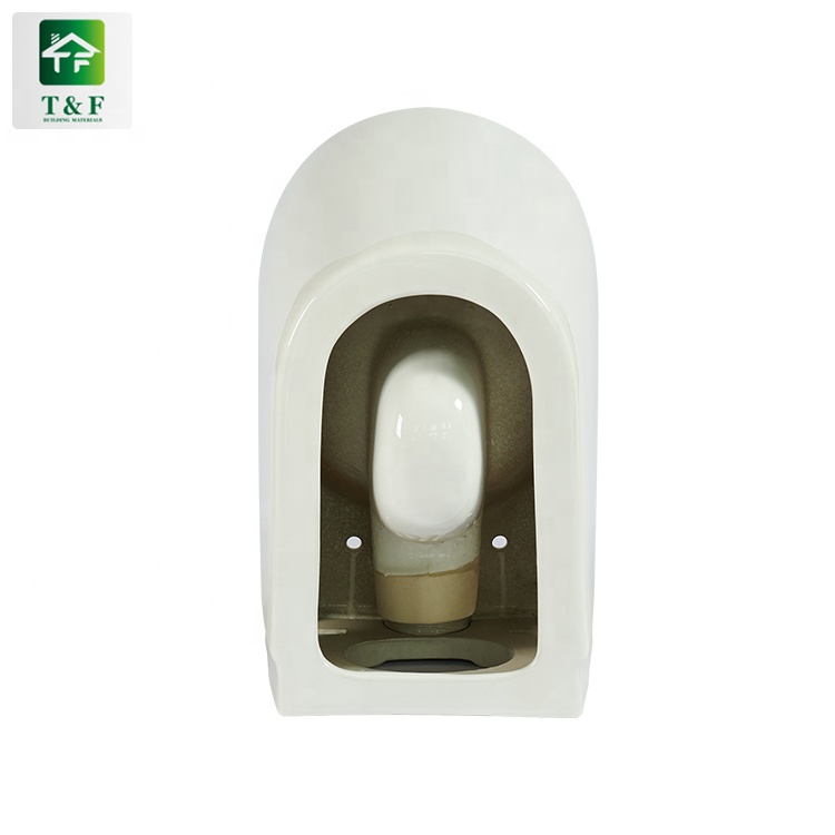 Closestool Two Piece Wc Toilet China Porcelain White Wall Mounted Toilet Bowl Sale