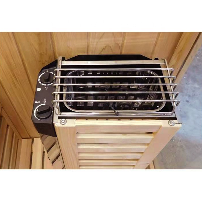 Portable Hemlock Wood Home Barrel Sauna Bath Dry and Wet Steam Room Far Infrared Sauna Indoor