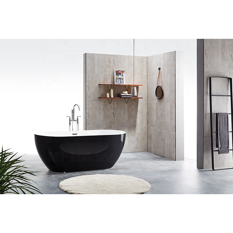 High Quality One Person Walk in Bathtub White Color Durable Acrylic Soaking Free Standing Bath Tub
