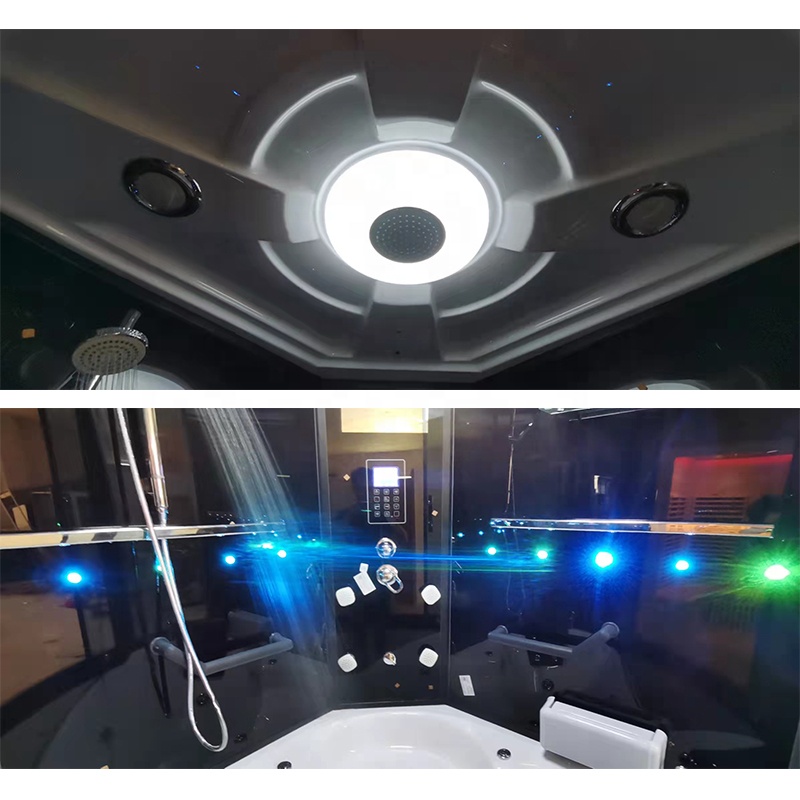 Modern Indoor Home Bathroom Whirlpool Tub Shower Cabin Enclosed Sauna Bath Shower Steam Rooms