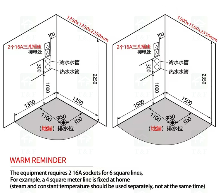 Integrated Acrylic Top Shower Steam Room Wet Sauna Combo Hydromassage Whirlpool Bath Cabin