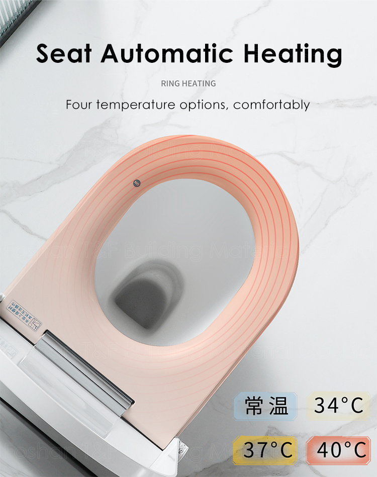 New Design ECO Toilet Bowl Set Bathroom Intelligent Ceramic Rimless Wall Hung Smart Toilet