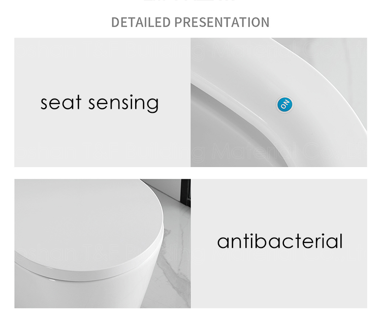 New Design ECO Toilet Bowl Set Bathroom Intelligent Ceramic Rimless Wall Hung Smart Toilet