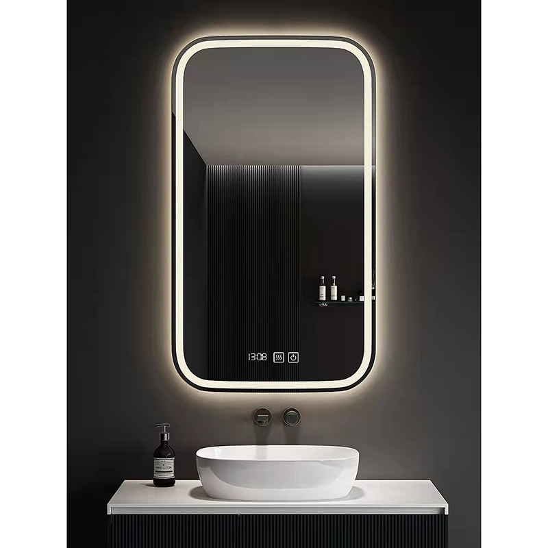 Customized Anti Fog Touch Screen Dimmer Waterproof Light Smart LED Bathroom Mirror