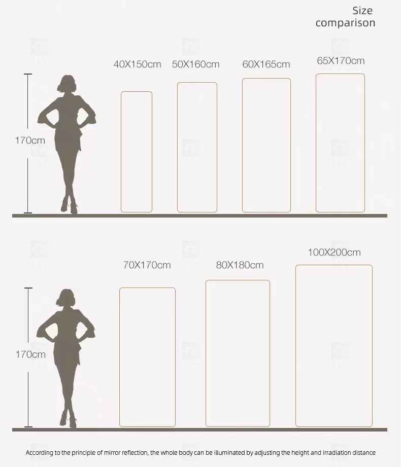 Wholesale Long Backlit Frameless Glass Dressing Bathroom Wall Mirror Illuminated Smart LED Full Length Mirror
