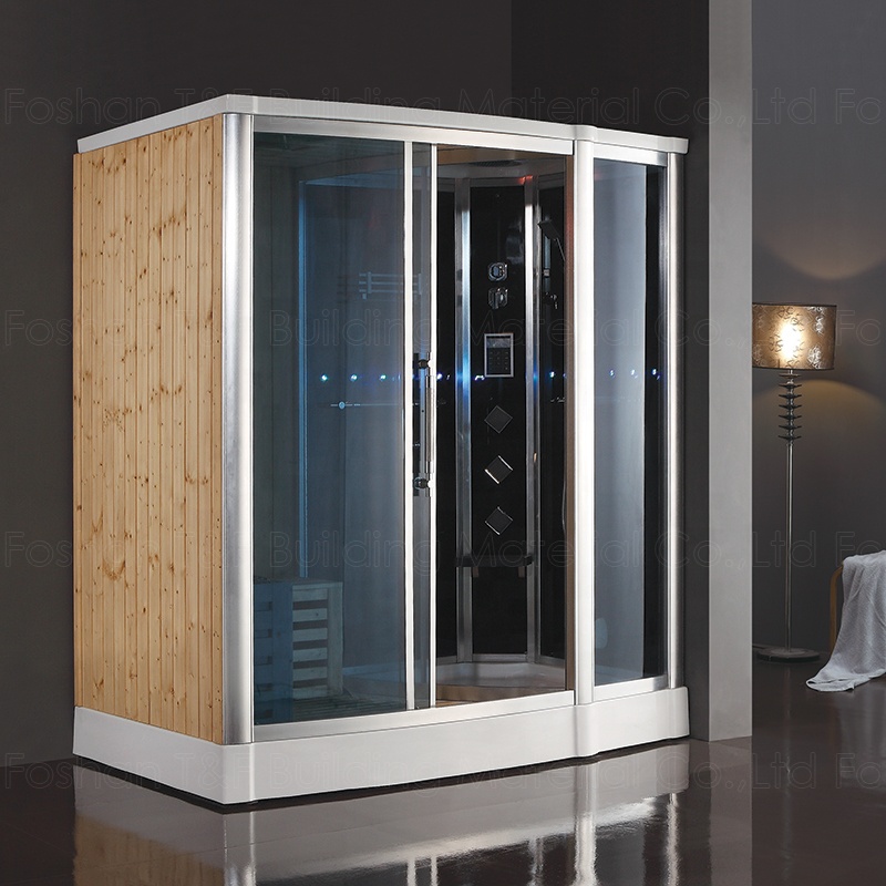 Multifunctional Smart Wooden Spa Massage Shower Cubicle Wet Steam and Dry Sauna Bath Room