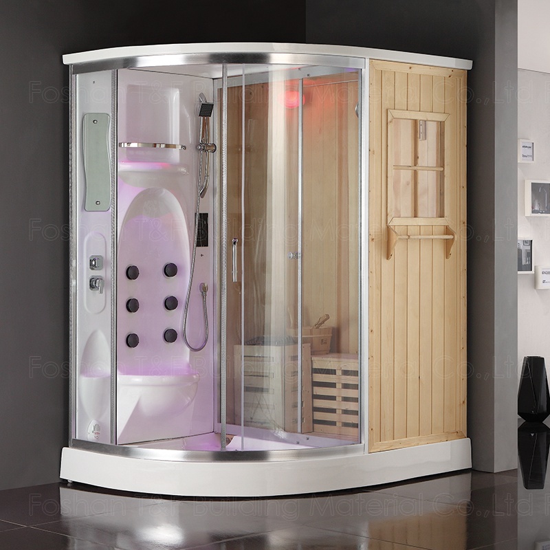 Multifunctional Smart Wooden Spa Massage Shower Cubicle Wet Steam and Dry Sauna Bath Room