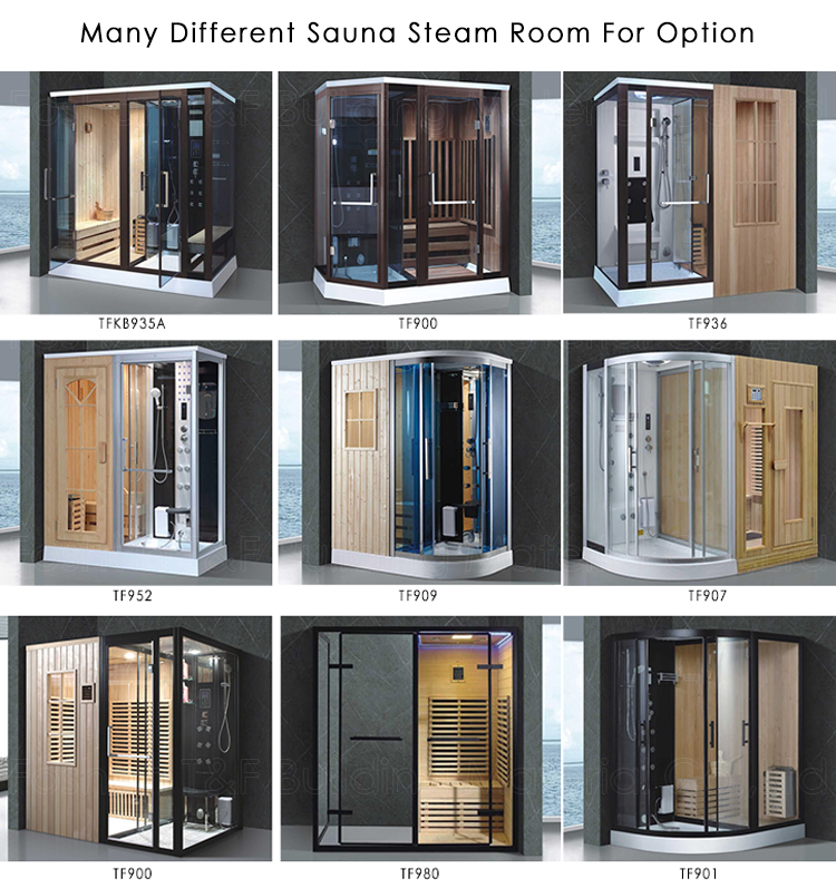 Multifunctional Smart Wooden Spa Massage Shower Cubicle Wet Steam and Dry Sauna Bath Room