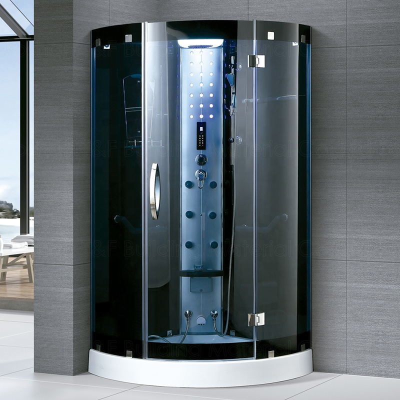 Integrated Hydro Massage Shower Cabin 2 Person Square Sauna and Steam Combined Room