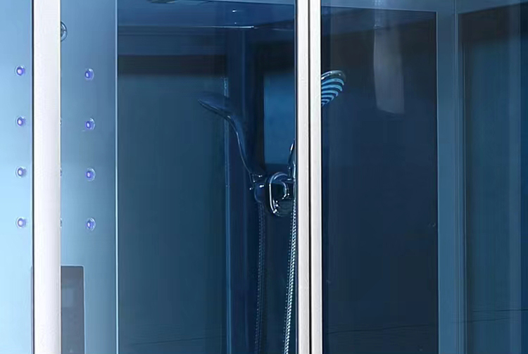 Integrated Hydro Massage Shower Cabin 2 Person Square Sauna and Steam Combined Room